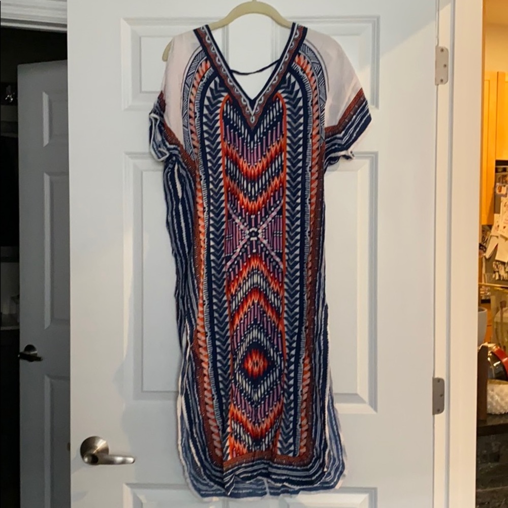 Forever21 Multicolor Kaftan Coverup Dress - size S
